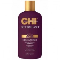 CHI Deep Brilliance Olive & Monoi Optimum Moisture Shampoo  Шампунь для поврежденных волос 355 мл