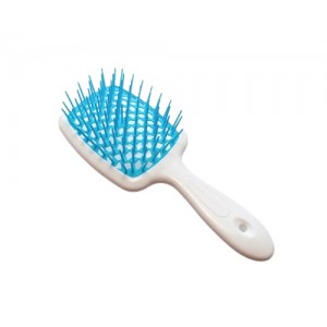 Щетка для волос белая с голубым Janeke Superbrush SP226BIA TSE 8006060599630