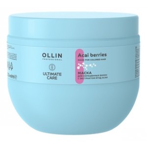 OLLIN ULTIMATE CARE Маска для окрашенных волос с экстрактом ягод асаи 500мл