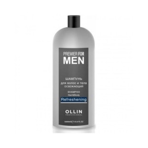OLLIN Premier for Men Шампунь для волос и тела освежающий 1000мл