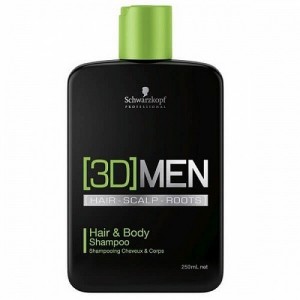 Шампунь для волос и тела мужской [3D] Men Hair&Body Shampoo Schwarzkopf, 250 мл