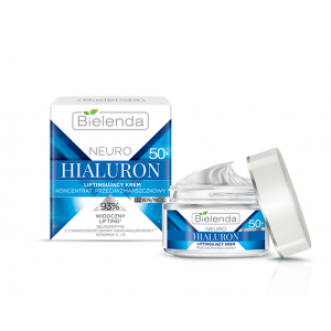 BIELENDA NEURO HIALURON Подтягивающий крем для лица день/ночь 50+, 50 мл